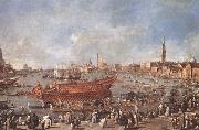 Departure of Bucentaure towards the Lido of Venice on Ascension Day